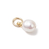 Natural Cultured Freshwater Pearl Rice Charms PALLOY-JF04820-4