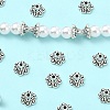 50Pcs Tibetan Style Alloy Bead Caps TIBE-YW0001-95-1