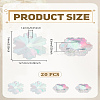 20Pcs Clear Glass Charms GLAA-LP0001-16-2