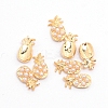 (Clearance Sale)Alloy Cabochons with ABS Plastic Imitation Pearl Beads MRMJ-WH0067-35LG-2