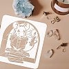 Large Plastic Reusable Drawing Painting Stencils Templates DIY-WH0172-646-3