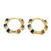 Rack Plating Brass Micro Pave Cubic Zirconia Hoop Earrings for Women EJEW-A038-06G-02-1