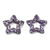 Star Shape Polymer Clay Rhinestone Beads CLAY-NH0001-06N-1