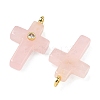Natural Rose Quartz Pendants X-G-B180-01G-01-2