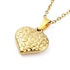 Heart 304 Stainless Steel Pendant Necklaces NJEW-G083-01D-G-1
