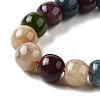 Natural Dyed White Jade Beads Strands G-U023-B03-02-4