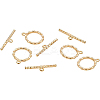 Brass Toggle Clasps KK-BC0004-05G-2