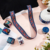 6Pcs 6 Colors Polyester Ribbons OCOR-FH0001-48C-4
