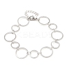 304 Stainless Steel Link Chain Bracelets for Women BJEW-P373-03C-P-4