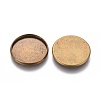 Brass Plain Edge Bezel Cups KK-L005-A-AB-NF-2