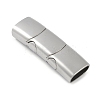Tarnish Resistant 316 Surgical Stainless Steel Magnetic Clasps with Glue-in Ends STAS-F269-04P-02-1