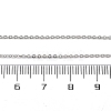 1.3MM Brass Cable Chain Necklace Making NJEW-D302-76P-3