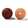 Rubberized Style Imitated Silicone Acrylic Beads MACR-T048-01A-04-2