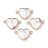 Natural Howlite Love Heart Pendants G-T138-205F-G-1