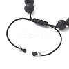 Natural Amethyst & Lava Rock Beads Braided Bead Bracelets for Women BJEW-JB12924-01-4
