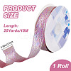20 Yards Iridescent Polyester Ruffled Ribbon for Sewing Decoration OCOR-WH20007-14B-2