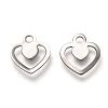 Non-Tarnish 201 Stainless Steel Charms STAS-B001-02P-1