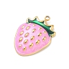 304 Stainless Steel Enamel Pendants STAS-F360-14G-02-2