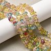 Crackle Glass Bead Strands LS-G-F328-18-7