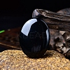 Natural Obsidian Oval Palm Stone Massager PW-WG63539-24-1