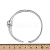 201 Stainless Steel with Rhinestone Bangles for Women LS-BJEW-B138-03P-5