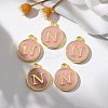 Golden Plated Alloy Enamel Charms ENAM-S118-07N-5