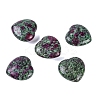 Imitation Zoisite Dyed Natural Sesame Jasper Healing Stones G-G020-01Q-1
