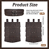 Medieval PU Imitation Leather Thigh Waist Armor AJEW-WH20054-091B-2