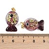 Handmade Dichroic Foil Lampwork Pendants X1-DICH-G001-01G-10-3