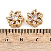 Brass Micro Pave Cubic Zirconia Beads KK-F910-08G-01-3