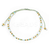 Glass Seed Bead Braided Bead Bracelets XN3042-6-1