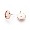 304 Stainless Steel Stud Earring Settings STAS-K131-C-01RG-2