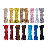 15 Bundles 15 Colors Round Polyester Twisted Cord WCOR-PH0001-05-6