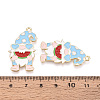 Alloy and Enamel Pendants ENAM-T021-20C-3