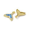 Brass Micro Pave Cubic Zirconia Pendants KK-A197-03G-2