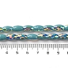 AB Color Plated Electroplate Beads Strands X-EGLA-H104-03F-4