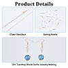 DIY Blank Dome Brass & Iron Earring & Necklace Making Kits DIY-HS0001-05A-4