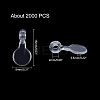 Transparent AS Plastic Pendant Blanks FIND-CA0001-16-2