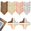 80Pcs 4 Colors Iron Triangle Corner Protector FIND-WR0012-31-1