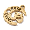 304 Stainless Steel Pendants STAS-R003-03G-02-2
