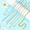 8Pcs Aluminum Curb Chains Pendant Decorations HJEW-CJ00081-5