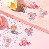 8Pcs 4 Styles Ocean Theme Transparent Resin Pendants CRES-FS0001-17-10
