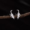 Stainless Steel Small Animal Stud Earrings for Women PW-WG5B49B-30-1