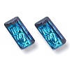 Embossed Glass Rhinestone Pendants GLAA-J101-07A-001BB-2