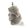 Flocking Resin Cute Pendants RESI-L043-01P-03-2