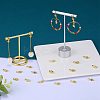 10 Pairs Brass Micro Pave Clear Cubic Zirconia Earring Hooks ZIRC-SZ0005-11-3