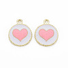 Alloy Enamel Pendants X-PALLOY-S181-039B-NR-2