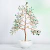 Undyed Natural Green Aventurine Chips Tree of Life Display Decorations TREE-PW0001-23C-1