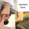 5Pcs 5 Styles Brass Micro Pave Cubic Zirconia Charms ZIRC-FP0001-01-4