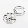 Alloy Rose Quartz Keychain KEYC-JKC00143-01-1